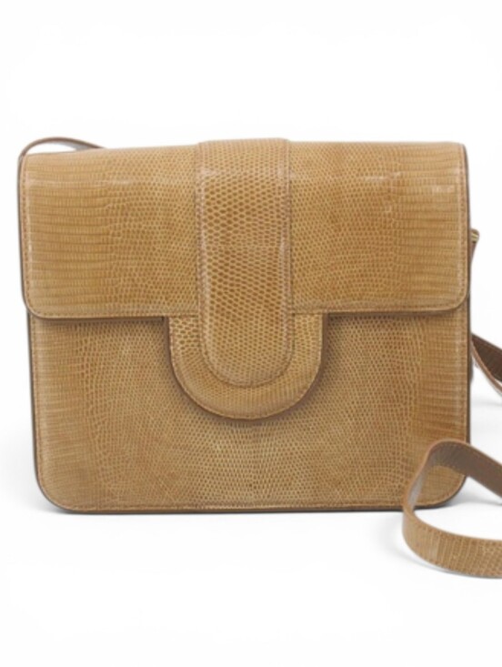 Yves Saint Laurent Handbags - YSL YVES SAINT LAURENT LIZARD SHOULDER BAG VINTAGE